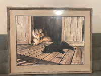 Tough Life Framed 37"w x 29" h Picture