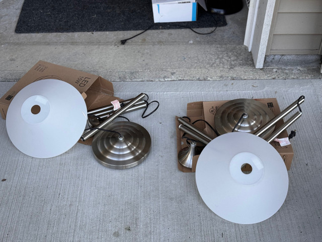 White and silver lamps in Indoor Lighting & Fans in Delta/Surrey/Langley - Image 3