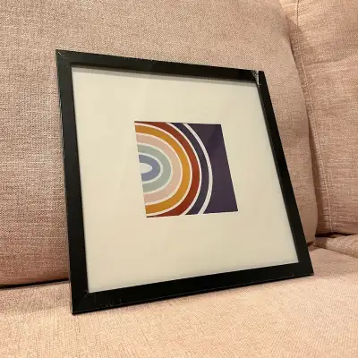 Picture Frame – Black – 10"x10" (Matted to 5"x5") – New, View more