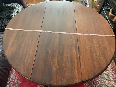 Antique English Solid Walnut Gate leg Table, View more