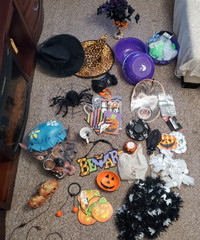 Halloween Decorations -- Lot Assorted Everything Included.