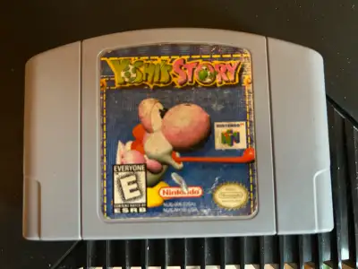 Relive the magic with this Yoshi's Story game for the Nintendo 64, a delightful platformer where Yos...