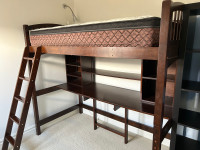 Bunk bed and desk