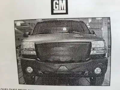 Winter grill protector from 2002 GMC 1 ton truck. Never used. Top and lower pieces. Instructions inc...