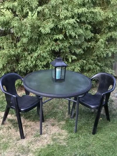 Patio outdoor table and chair set, View more
