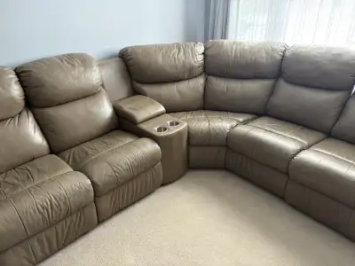 Leather Sectional, View more
