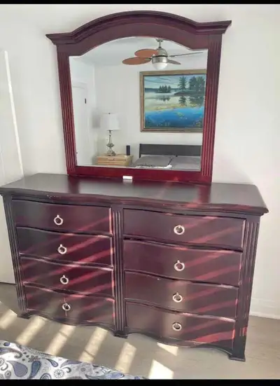 Bedroom Dresser Set with Mirror, View more