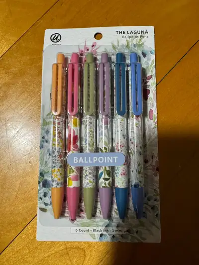 New, never used 6 ballpoints pens - Black ink Pickup available in Ville Saint Laurent, Downtown or P...