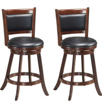 Wood Bar Stool with Swivel