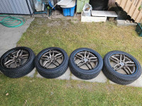 245/45ZR20 Goodyear all season on Niche Bronze aftermarket rims