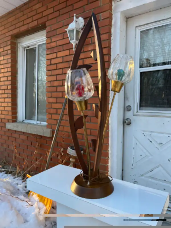 Magnifique grande lampe Vintage  stunning, MCM lamp in Indoor Lighting & Fans in West Island - Image 6