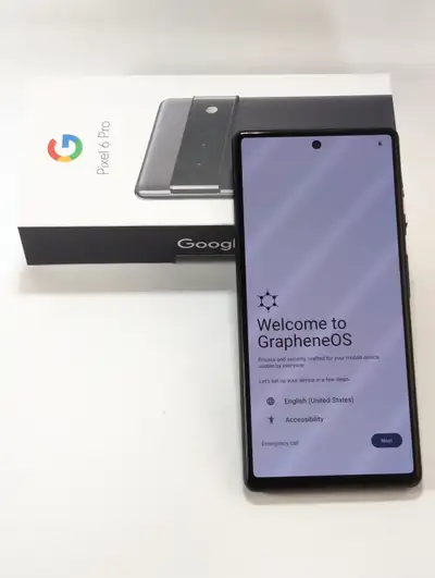 BNIB DeGoogled Encrypted Unlocked Pixel 6 Pro 128GB GrapheneOS, View more