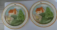 3 items-Made In Japan Ceramic Country Cottage Hanging Wall