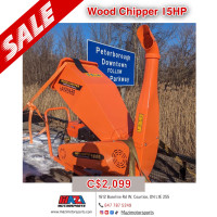 Wood chipper 5 inch capacity 15HP/FREE DELIVERY TO PETERBOROUGH