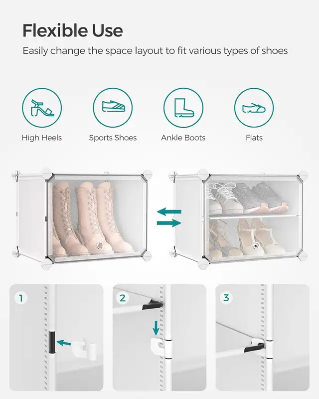 SONGMICS 8-Tier Shoe Rack Organizer in Storage & Organization in Oshawa / Durham Region - Image 5