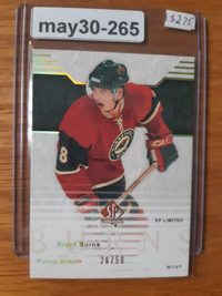 2003 SP Authentic Limited Future Watch Brent Burns Rookie RC #26