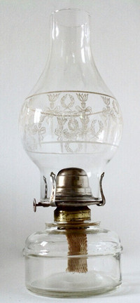 Antiquité début 1900 Collection. Lampe à l'huile USA