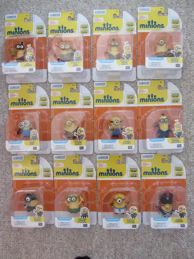 Set of 12 New Poseable 2 Inch Minions, View more