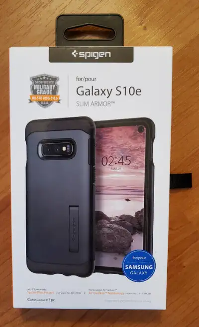 SPIGEN SLIM ARMOR CASE FOR SAMSUNG GALAXY S10e + BLACK OR CLEAR, View more