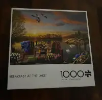 Buffalo Puzzle: Breakfast at the Lake - 1000pc