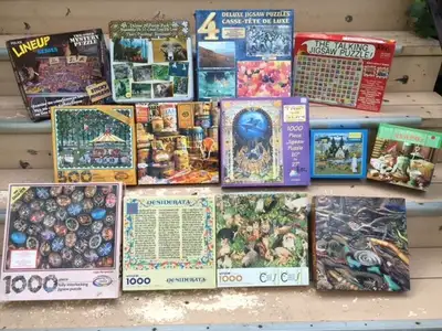 Selling a very LARGE selection of jigsaw puzzles - a great variety of quality puzzles. At least seve...