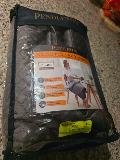 Pendleton 7 lb. Velvet Weighted Lap Throw Blanket in Gray, View more