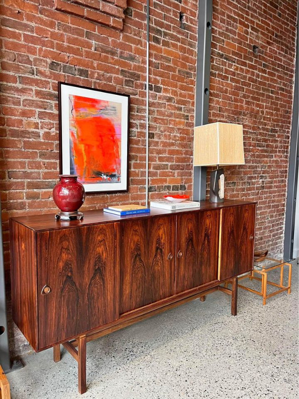 1960s Brazilian Rosewood Sideboard  Credenza Made in Denmark in Hutches & Display Cabinets in Victoria
