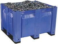 SOLID MACX PLASTIC BINS 48 X 40 X 23"H. LOWEST PRICE / IN STOCK.
