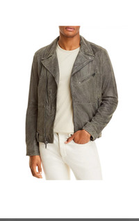 John Varvatos  Franco goat Leather Slim Fit Biker Jacket