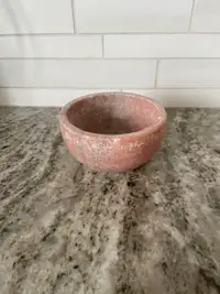 Pink marble bowl dish