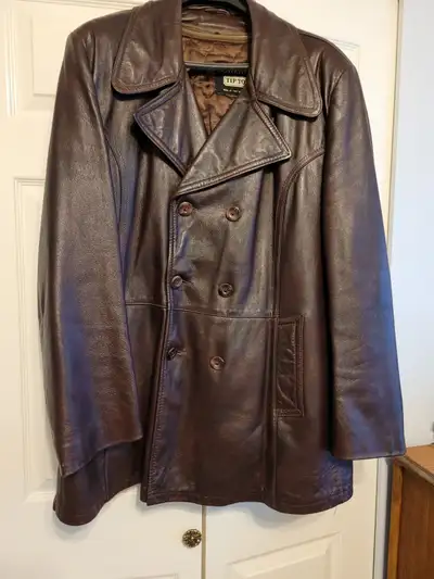 MENS LEATHER COAT, View more