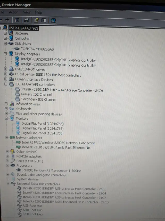 Laptop WinXP,Pentium M 1.8GHz,40GB HDD,DVD,WIFI,495Mb RAM,LPT63838168993537123