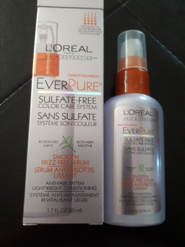 L'Oreal EverPure Smooth Frizz-Free Hair Serum in Health & Special Needs in Brantford