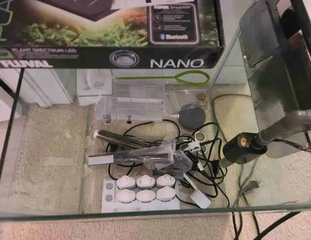 Rimless Cube Aquarium Setup 14x14x14