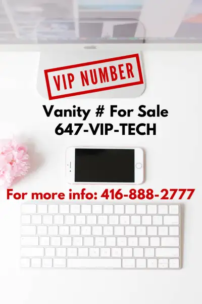 Tech support Vanity Vip Phone number 647-VIP-TECH Vip Number, View more