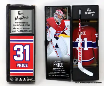 TIM HORTONS NHL SUPERSTAR COLLECTABLE CAREY PRICE HOCKEY STICK, View more