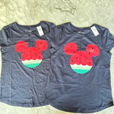New - GAP Size 10 & 12 Years Mickey Mouse Tops ($8 each)., View more