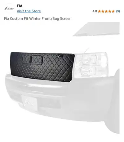 Fia Covers WF921-5 - Custom Fit Winter Front And Bug Screen - Winter Front/Bug Screen Black Fits: 19...