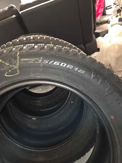 GT Radial Ice pro suv3. Size 235/60R18. 90% tread left. Cash only.