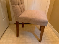 CHAIR, DINING/ACCENT, tan,  linen-look fabric