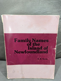 Family Names of the Island of Newfoundland book 