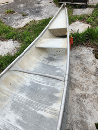Aluminum canoe