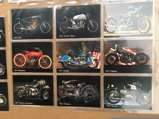 1993 Vintage Motorcycle 57 CARDS Set- Indian, Harley Davidson in Arts & Collectibles in Oshawa / Durham Region - Image 8