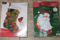 Felt Christmas Stocking Kits each $45