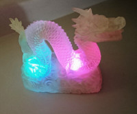 Clear Resin Dragon Color Changing Battery Operated Lights