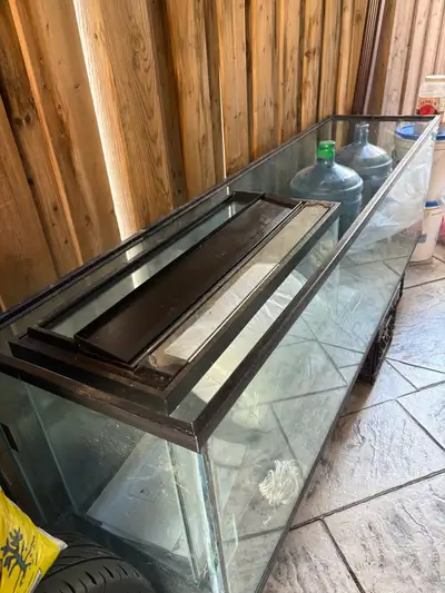 100 gallons salt water fish tank and stand with sand/salt reverse osmosis filtration system $800 wor...