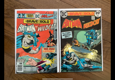 Two Bronze Age Brave and the Bold Batman Comic Books Together., View more