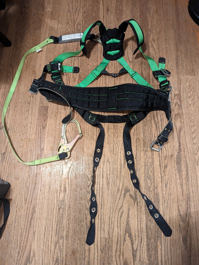 Miller Harness Evolution with lanyard with line hook in Other in Calgary