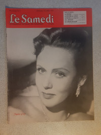 JOURNAL VINTAGE LE SAMEDI DE JUILLET 1952