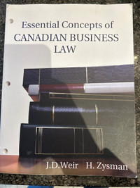 Essential Concepts of Canadian Business Law
